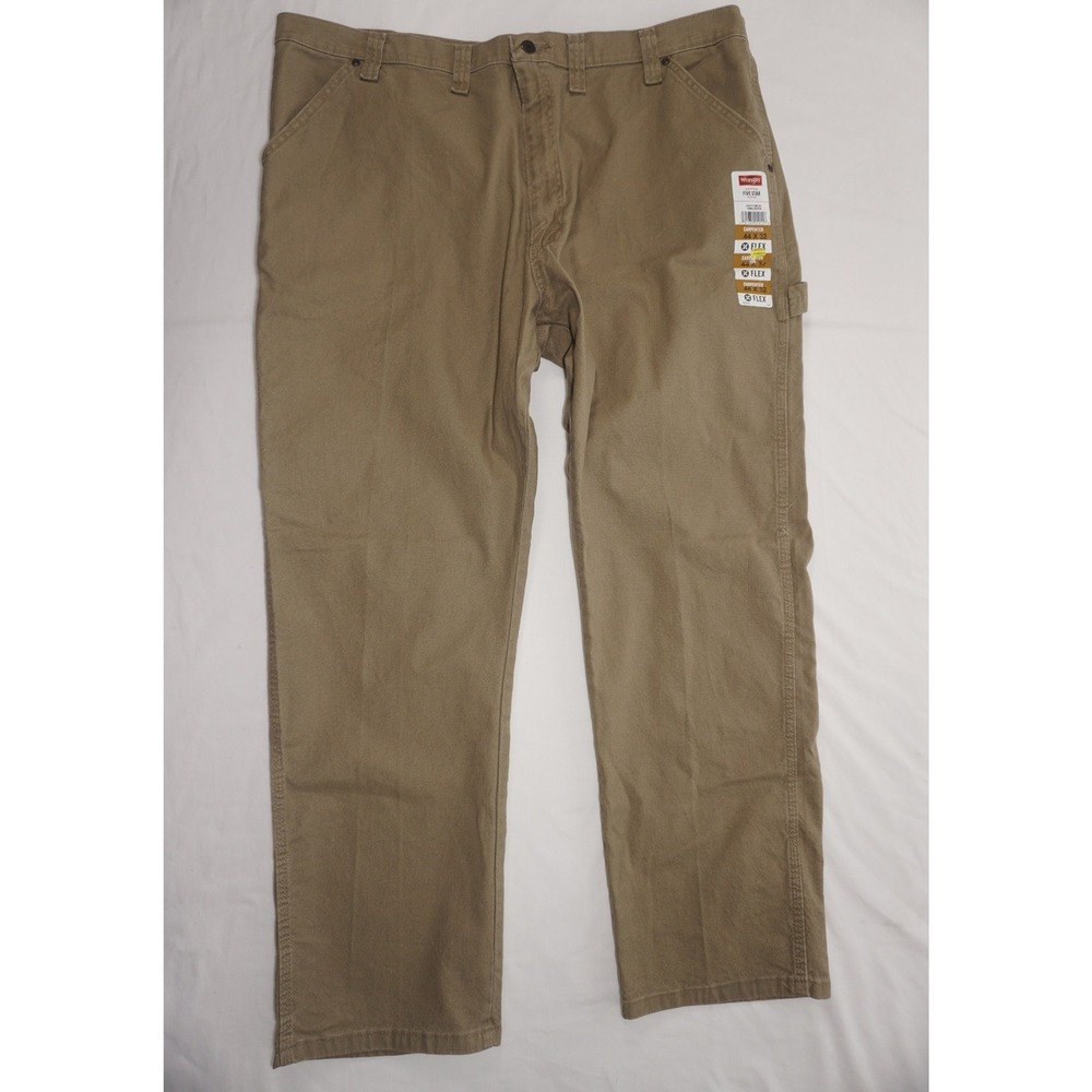 Wrangler 44x32 Five Star Flex Carpenter Pants Khaki Brown 1094LXWCK